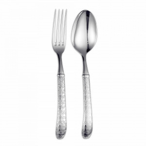 Набор из 2-х столовых приборов, ложка + вилка, нержавеющая сталь 18/10, серия Alibaba, BROGGI, Италия, BROGGI (Италия)