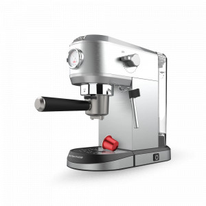 Кофеварка Espresso Taste Slim ProCap, 14 х 31 х 32,5 см, нержавеющая сталь, пластик, стальной, SOLAC, Испания, Кофеварки эспрессо