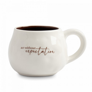 Кружка «Действуй», 460 мл, керамика, белый, коричневый, серия Eccentric, ANNA LAFARG, Китай, Кружки