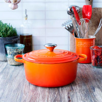 Кастрюля , 4,2 л, 24 см, чугун, оранжевый, серия Flame, LE CREUSET, Франция_00797520053106401216.jpg
