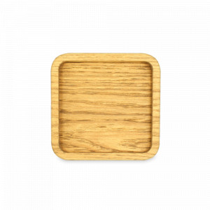 Подставка квадратная под стакан, 10.5 см, светло-коричневый, UNECA, Россия, Бирдекели