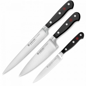 Набор из 3-х кухонных ножей поварская тройка, серия Classic, WUESTHOF, Золинген, Германия, Поварские тройки ножей