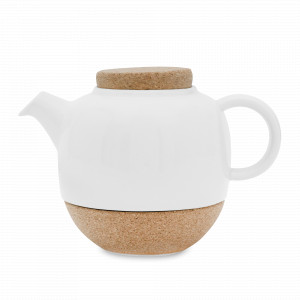 Чайник заварочный с ситечком, 800 мл, фарфор, нержавеющая сталь, пробка, белый, серия Isabella, VIVA Scandinavia, Дания, Скидка до -20% на Viva Scandinavia