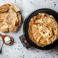 Блинница с антипригарным покрытием, пластик, черный, CLATRONIC, Германия_00812400040869895422.jpg