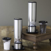 Набор электрических мельниц для соли и перца на подставке, серия Elis, PEUGEOT, Франция_00776260057694118129.jpg