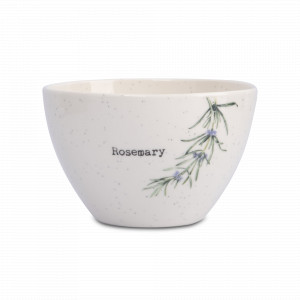 Салатник порционный «Розмарин», 14 см, 730 мл, фарфор, белый в крапинку, серия Herbarium, ANNA LAFARG, Китай, Пиалы, салатники индивидуальные