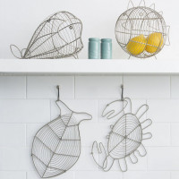 Корзина для фруктов Fish, 23,5 х 17 х 24 см, металл, T&G, Великобритания_00810990043230637176.jpg