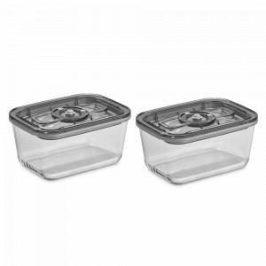 Набор из 2-х вакуумных контейнеров, 500 мл, стекло, тритан, CASO, Германия, Вакуумные пакеты и наборы CASO