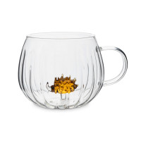 Кружка «Еж», 400 мл, стекло, серия Autumn Forest, ANNA LAFARG, Китай