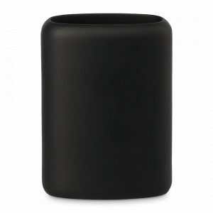 Стакан для зубных щеток Slim, 10.6 см, полирезин, черный, серия Bath, BERGENSON BJORN, Великобритания, BERGENSON BJORN (Великобритания)