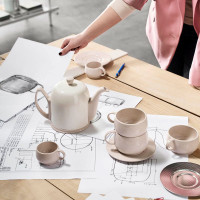 Чайник заварочный с колпаком, 700 мл, на 4 чашки, фарфор, нержавеющая сталь, бежевый, серия Salam, GUY DEGRENNE, Франция_00809440039312925652.jpg