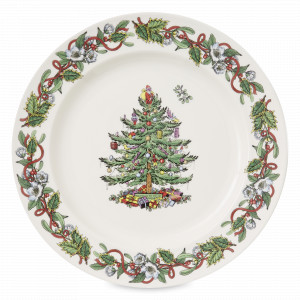 Блюдо круглое «Эксклюзив», 30 см, фаянс, декор, серия Рождественская ель, SPODE, Великобритания, SPODE (Великобритания)