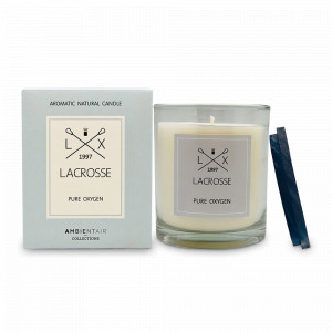 Свеча ароматическая «Pure Oxygen», 60 часов горения, воск, стекло, серия Lacrosse, AMBIENTAIR, Испания, Ароматы для дома