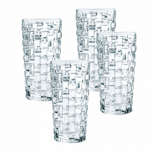 Набор из 4-х стаканов для коктелей, 395 мл, хрустальное стекло, серия Bossa Nova, NACHTMANN, Германия, Набор бокалов для коктейлей