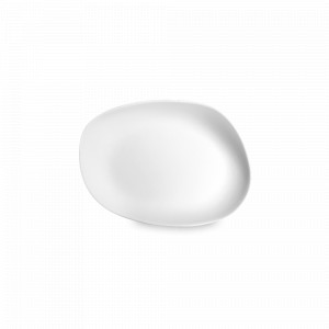 Тарелка пирожковая, 14 х 11 см, фарфор, белый матовый, серия Yayoi, COOKPLAY, Испания, Тарелки хлебные