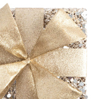 Украшение новогоднее с подсветкой Подарок, 20 х 20 см, металл, шампань, серия Event, ANNA LAFARG, Китай_00821050000683959687.jpg