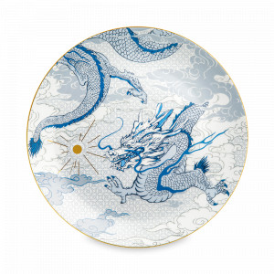 Тарелка закусочная Decor de table, 21 см, фарфор, белый, синий, серия Волшебный Дракон, DECOR DE TABLE, Россия, DECOR DE TABLE (Россия)