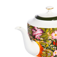 Сервиз чайный на 6 персон, 21 предмет, фарфор, белый, декор, серия Майя, MIX&MATCH HOME, Китай_00813890005500416340.jpg