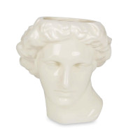 Ваза Apollo, 23.4 см, керамика, белый, DOIY, Испания