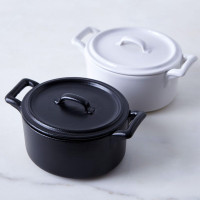 Кокот круглый, 200 мл, 10 см, фарфор, черный, серия Belle Cuisine, REVOL, Франция_00801790049880834100.jpg