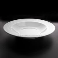 Тарелка для пасты, 28 см, фарфор, серия Plisse, PILLIVUYT, Франция_00808200036441662611.jpg