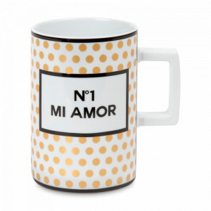 Кружка «Mi amor», 320 мл, фарфор, белый, KOENITZ, Германия, Белые кружки