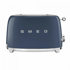Тостер на 2 хлебца, нержавеющая сталь, пластик, темно-синий, SMEG, Италия, SMEG (Италия)