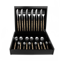 Набор столовых приборов на 6 персон, 24 предм., серия MIO matte ivory, CUTIPOL, Португалия_00802520057292769508.jpg