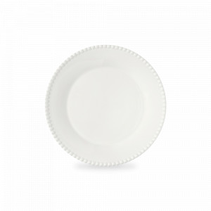 Тарелка обеденная, 26 см, фарфор, белый, серия Tiffany, EASY LIFE (R2S), Италия, Красивые тарелки для сервировки