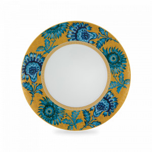 Тарелка подстановочная, 32,7 см, фарфор, декор, серия Gold Exotic, VISTA ALEGRE, Португалия, Плоские круглые тарелки