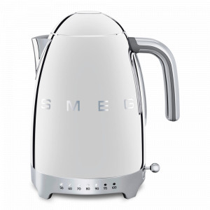 Чайник электрический с регулируемой температурой, 1,7 л, нержавеющая сталь, пластик, 27,5 х 22,6 х 17,1 см, серебристый, SMEG, Италия, SMEG (Италия)
