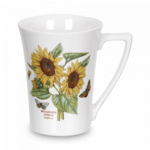 Кружка «Подсолнух», 280 мл, фаянс, белый, декор, серия Botanic Garden, PORTMEIRION, Великобритания, PORTMEIRION (Великобритания)