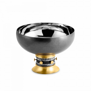 Чаша &quot;Нага&quot;, 13 х 23 см, латунь, нержавеющая сталь, черный и золотой, серия Naga, MICHAEL ARAM, США, MICHAEL ARAM (США)