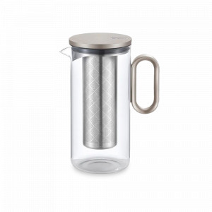 Чайник заварочный с фильтром, 900 мл, боросиликатное стекло, нержавеющая сталь, SAMADOYO, Китай, Китайские заварочные чайники