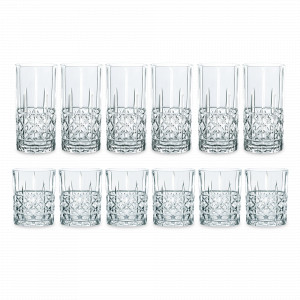 Набор из 12-ти бокалов для коктейлей и виски, 445 и 345 мл, хрустальное стекло, серия Highland, NACHTMANN, Германия, NACHTMANN (Германия)