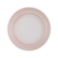Тарелка десертная, 22 см, каменная керамика, розовый, серия Shell Pink, LE CREUSET, Франция