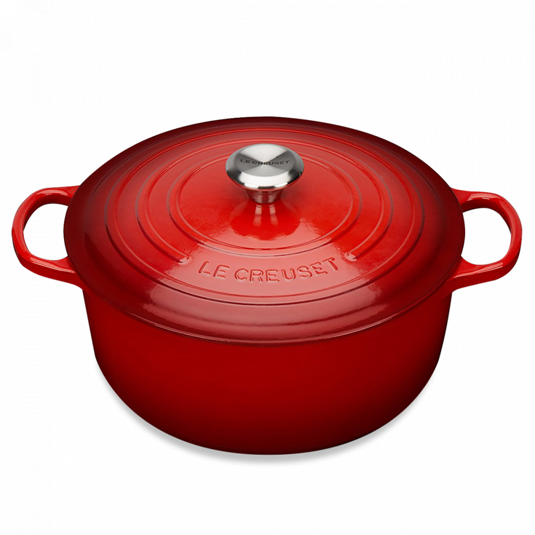 Кастрюля чугунная, 6,7 л, 28 см, красный, серия Cerise LE CREUSET, Франция