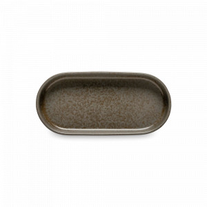 Блюдо овальное Oak, 21 х 10 см, керамика, коричневый, серия Redonda, COSTA NOVA, Португалия, Блюда сервировочные COSTA NOVA