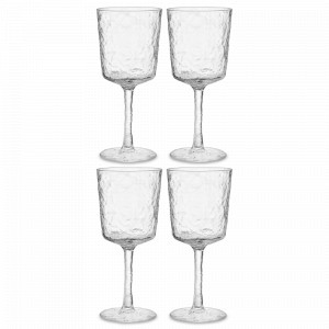 Набор из 4-х бокалов для вина, 360 мл, акрил, прозрачный, серия Arctic, LIBERTY JONES, Россия, Посуда для пикника