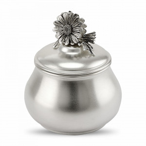 Сахарница «Ромашка», медь, 150 мл, серебристый, серия Летний сад, Кольчугинский Мельхиор, Россия, Сахарницы