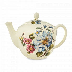 Чайник заварочный, 1 л, керамика, декор, серия Petali Di Primavera, NUOVA CER, Италия, Заварочные чайники из Италии