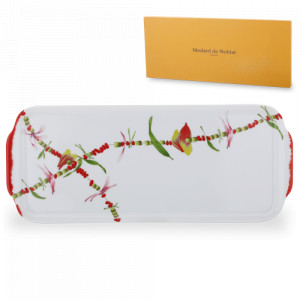 Блюдо из фарфора прямоугольное 37 х 15 см, серия Fidji, MEDARD DE NOBLAT, Франция, Большая распродажа. Скидки до -60%