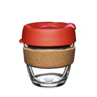 Кружка дорожная Brew Cork S, закаленное стекло, пластик, 227 мл, серия Daybreak, KEEPCUP, Австралия, 