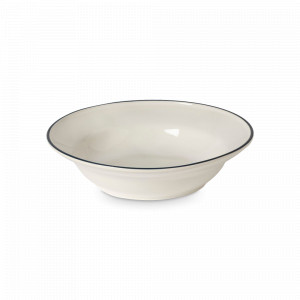 Тарелка для пасты White/Blue, 21 см, керамика, белый, синий, серия Beja, COSTA NOVA, Португалия, Тарелки для пасты