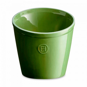 Стакан для кухонных аксессуаров, керамика, 1 л, 14 x 14 см, зеленый, серия Flame, EMILE HENRY, Франция, EMILE HENRY (Франция)