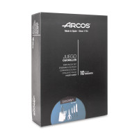 Набор кухонных ножей 3 шт.+ ножницы, в белой деревянной подставке, серия Brooklyn, ARCOS, Испания_00813620053673582957.jpg