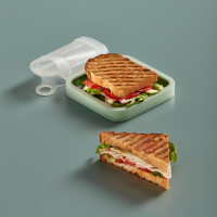 Контейнер для сэндвичей, 15 х 15 см, силикон, зеленый, серия At Home, LEKUE, Испания_00819240053567725597.jpg