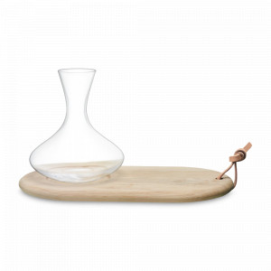 Набор для вина, декантер + доска для сыра, 1.4 л, стекло, дуб, серия Wine, LSA International, Великобритания, LSA International (Великобритания)