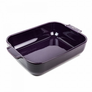 Форма для запекания прямоугольная, 40 х 25.7 см, 5.2 л, керамика, фиолетовый, серия Eggplant, PEUGEOT CERAMIC, Франция, PEUGEOT CERAMIC (Франция)