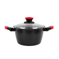 Кастрюля с крышкой, 16 см, сталь, стеклоэмаль, черный, серия Kilauea, VITRINOR, Испания_00811340057542538576.jpg